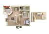 Holly Springs Classic 1 bedroom 1 bathroom Floor Plan Holly Springs Classic 1 bedroom 1 bathroom Floor Plan at Fortress Grove, Murfreesboro, TN, 37128